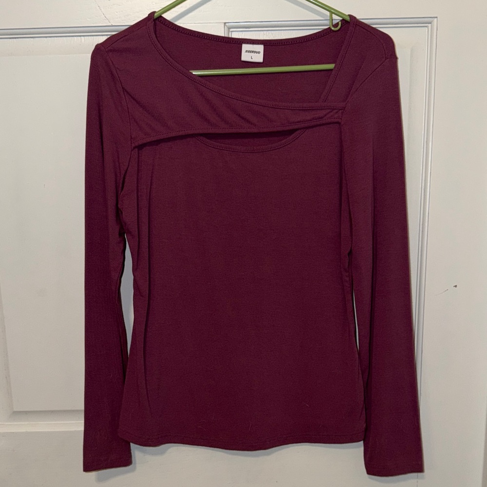 Women's Lavender Long Sleeve Top